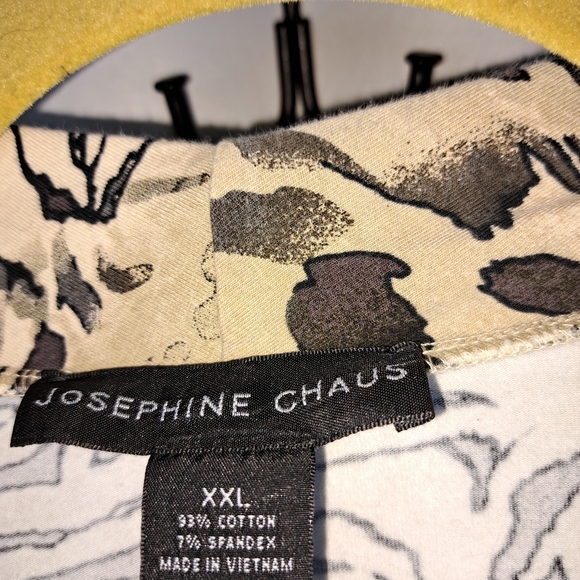 Josephine Chaus Animal Print Sleeveless- Black and Cream Women's XXL #51 - Picture 6 of 7